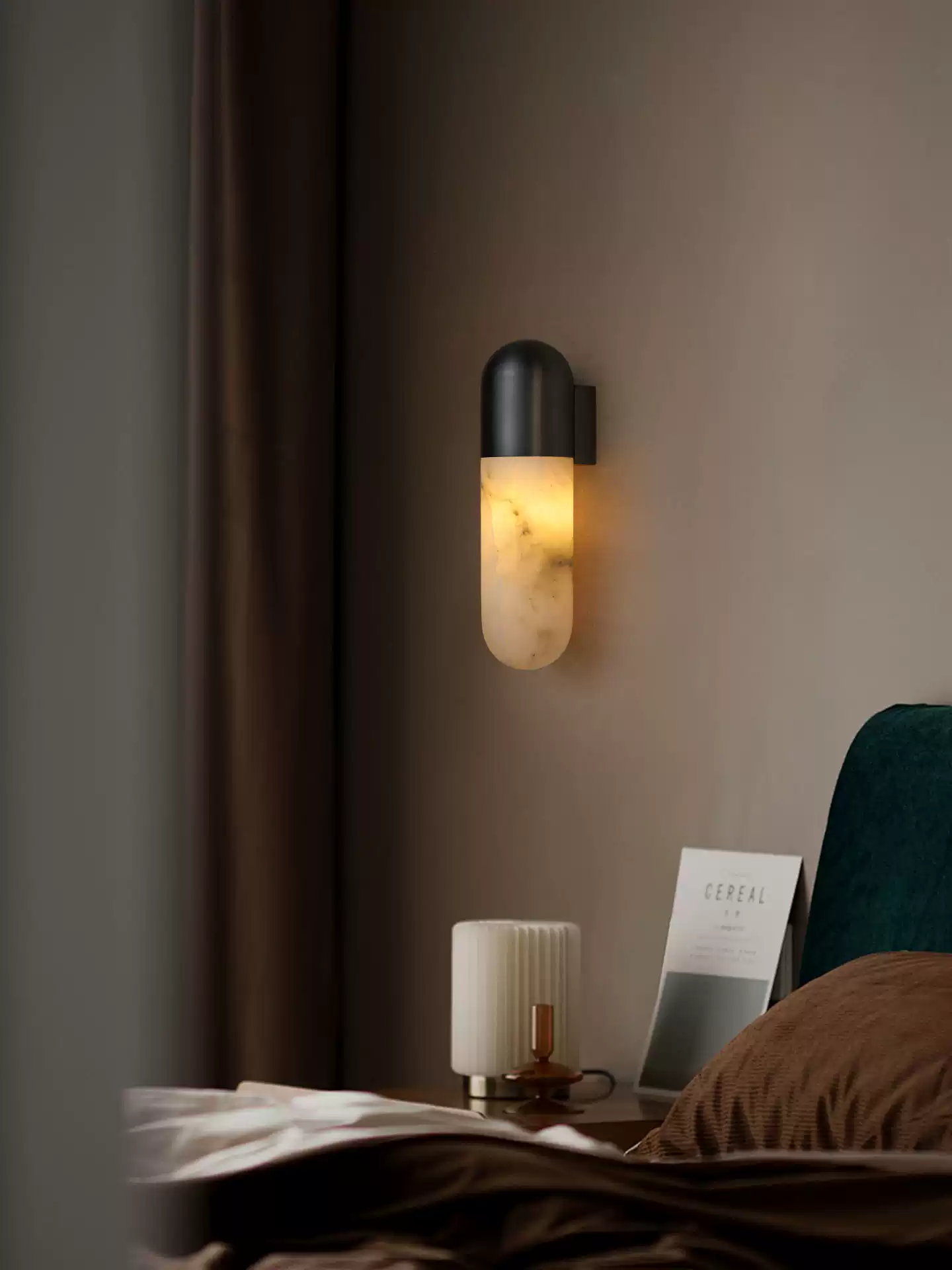 Capsule Alabaster Sconce T1629
