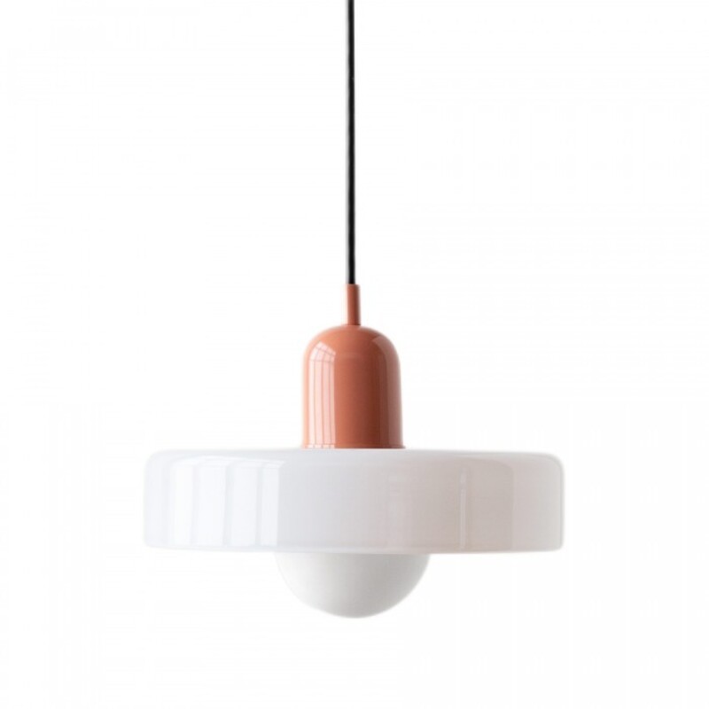 Morandi Glass Disc Orb Pendant Lamp S09