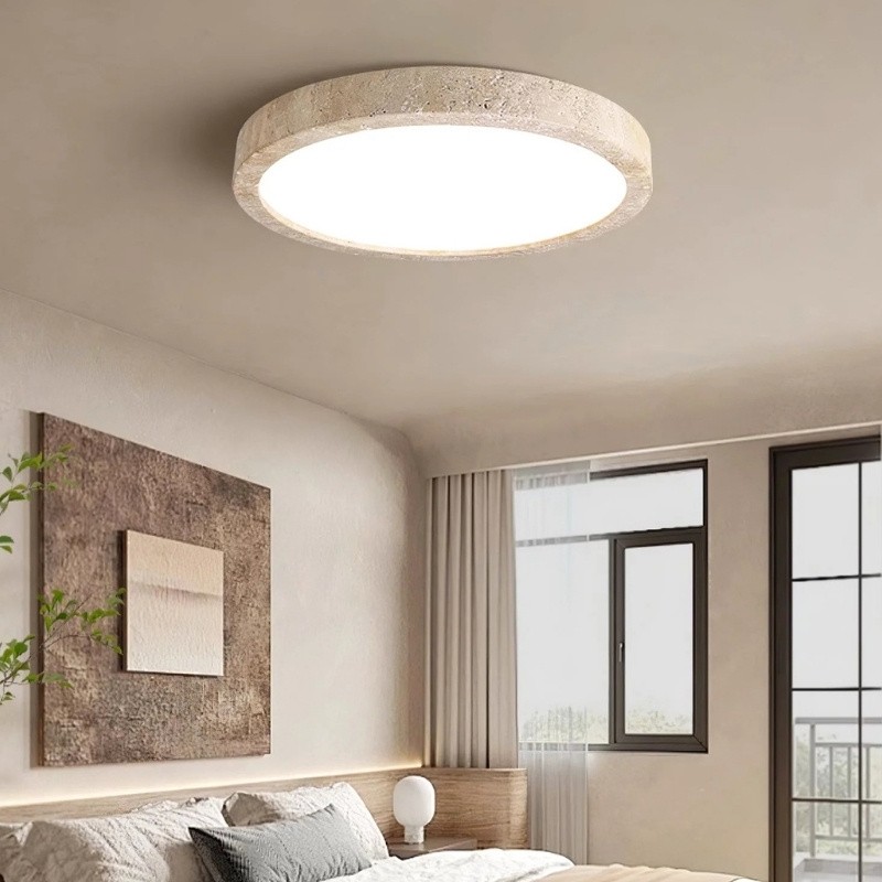 Round Ceiling Light - Nordic Travertine for Living Room S298