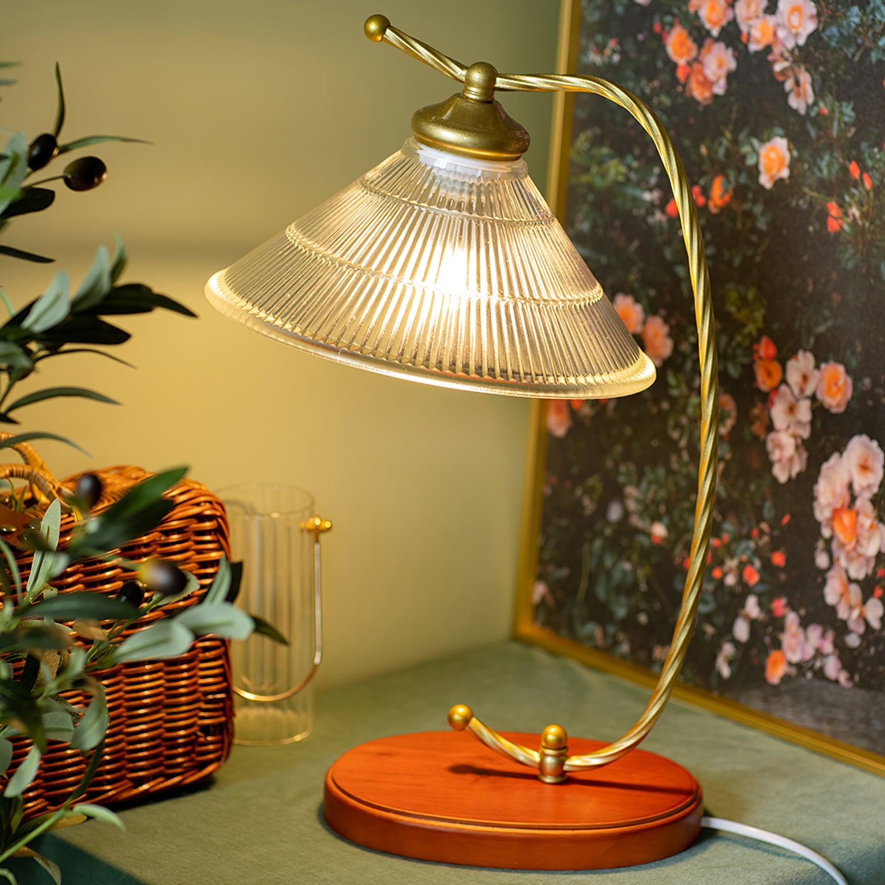 Glass Shade Vintage Reading Lamp M271