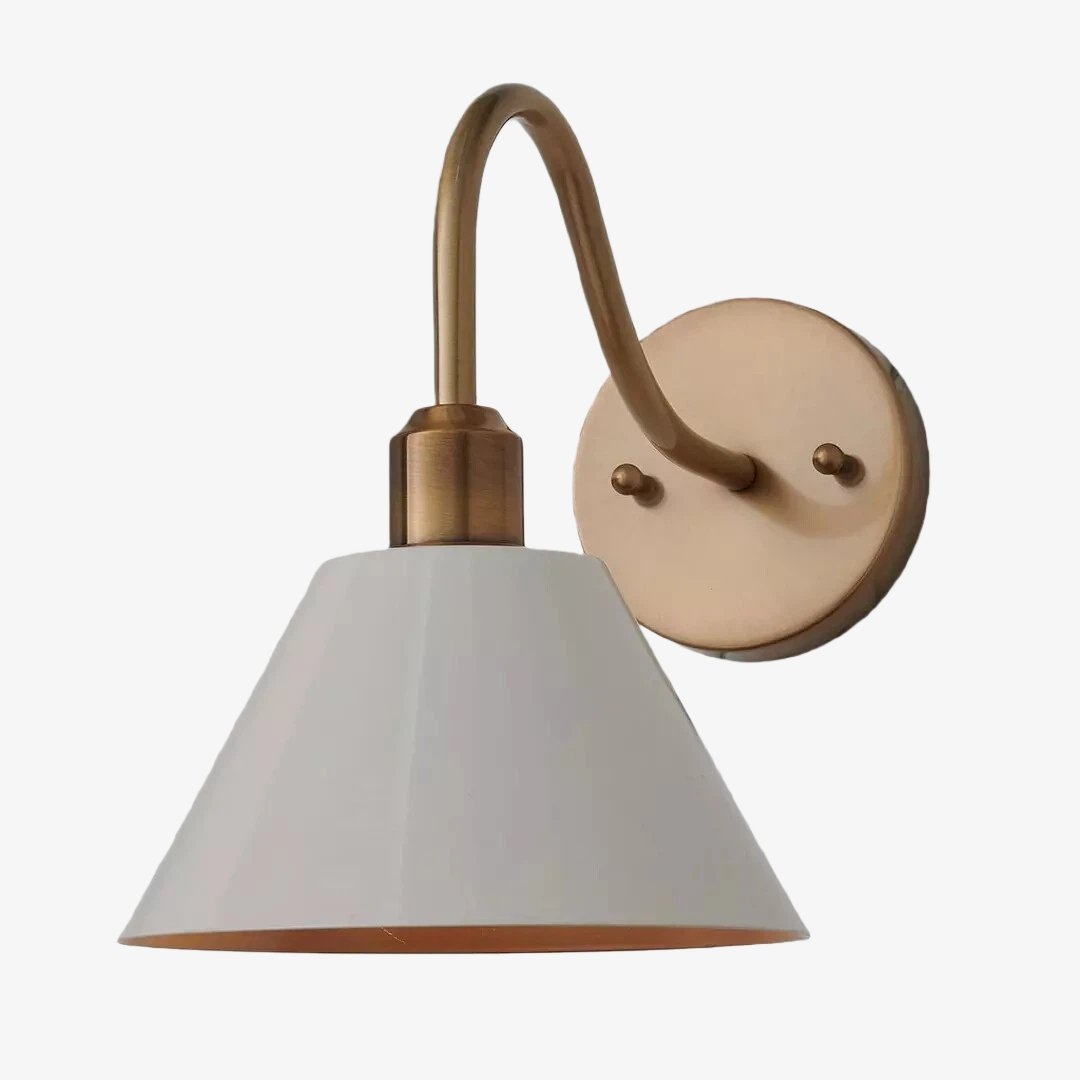 Narix Industrial Tapered Wall Lamp – Accent Sconce for Bedroom or Hallway T543