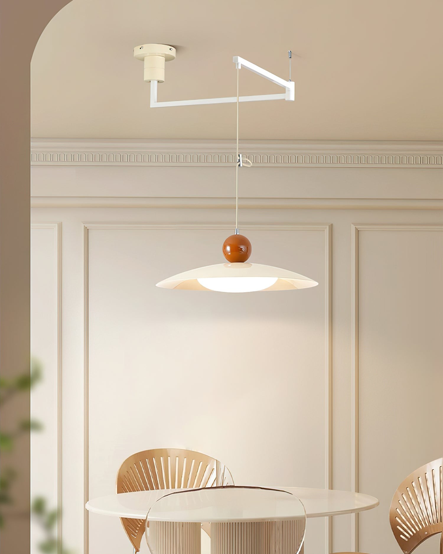Nordic Flying Saucer Swing Arm Movable Pendant Light M111