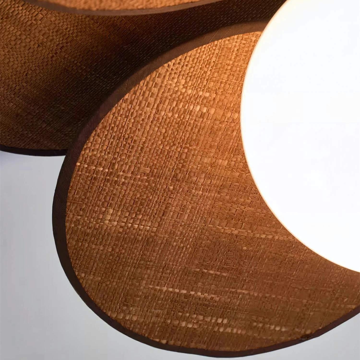 Orrise Layered Petal Pendant Light - Modern Metal and Fabric for Bedroom T521