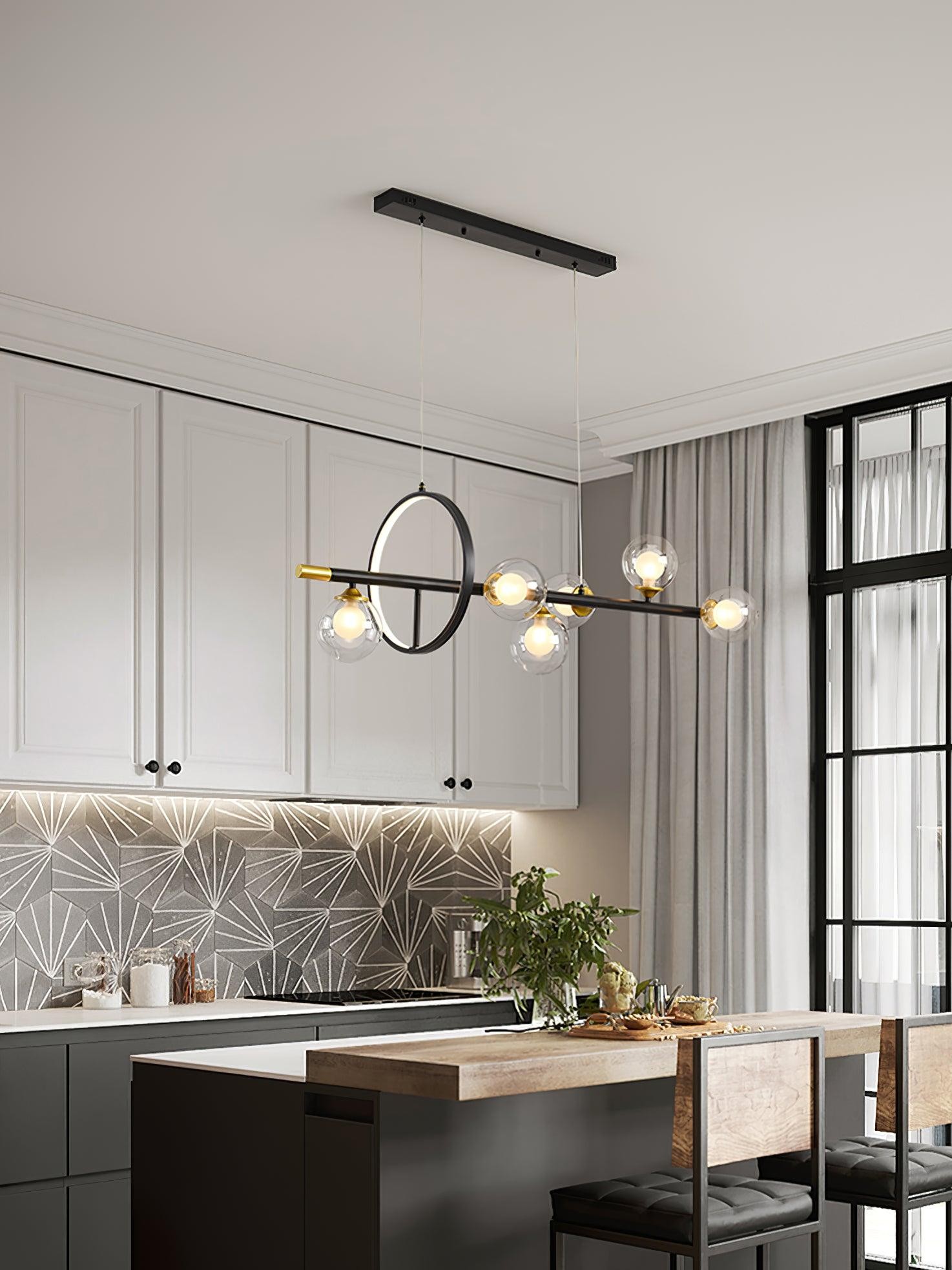 Creative Horizontal Long Bar Chandelier M553