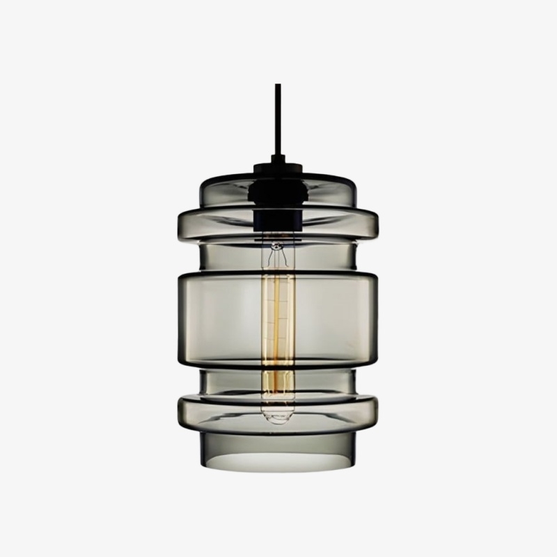 Modern Geometric Glass Pendant Light - Home Decor Multiple Colors Lighting S377