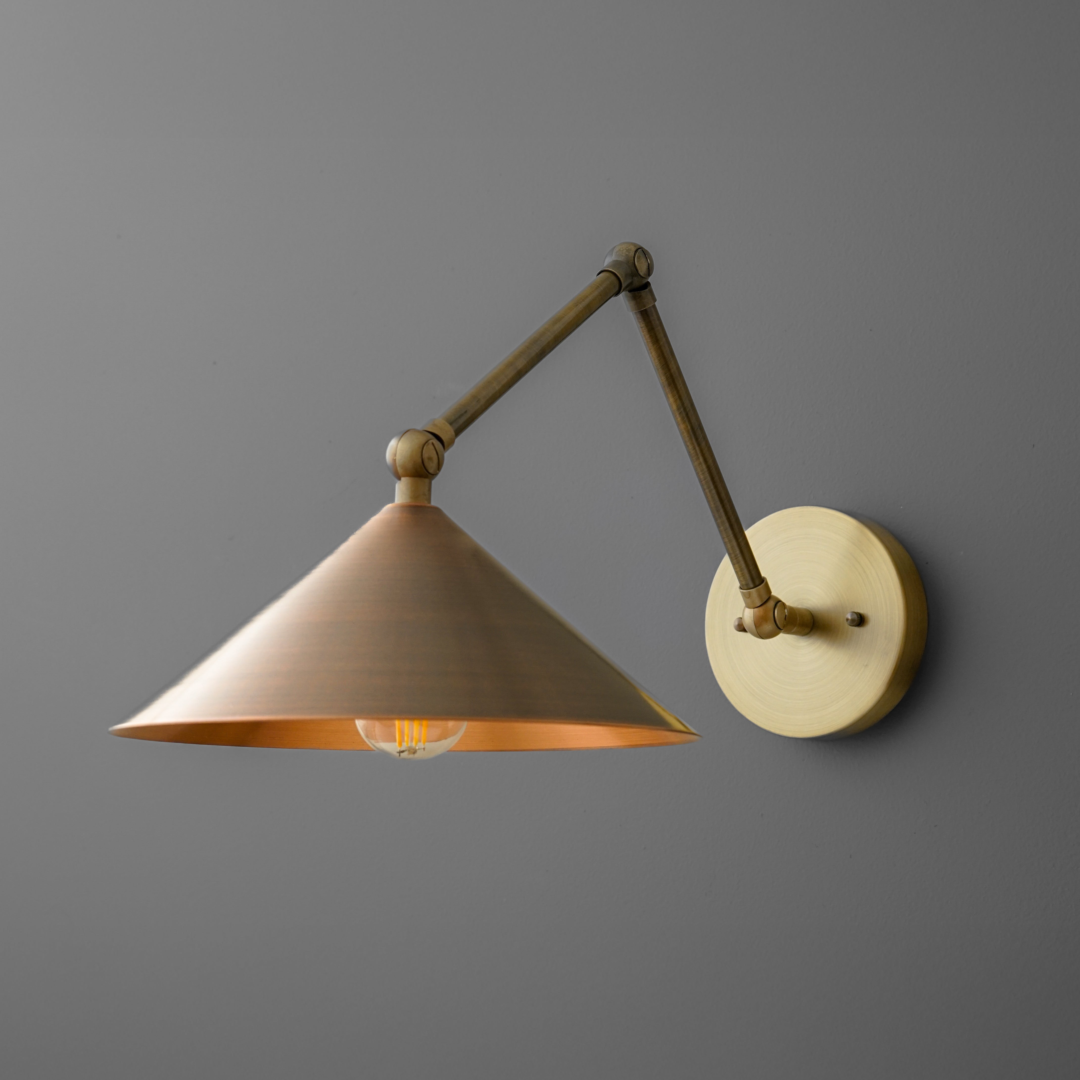 Conique Meta Adjustable Wall Sconce - Vintage Industrial Light T393