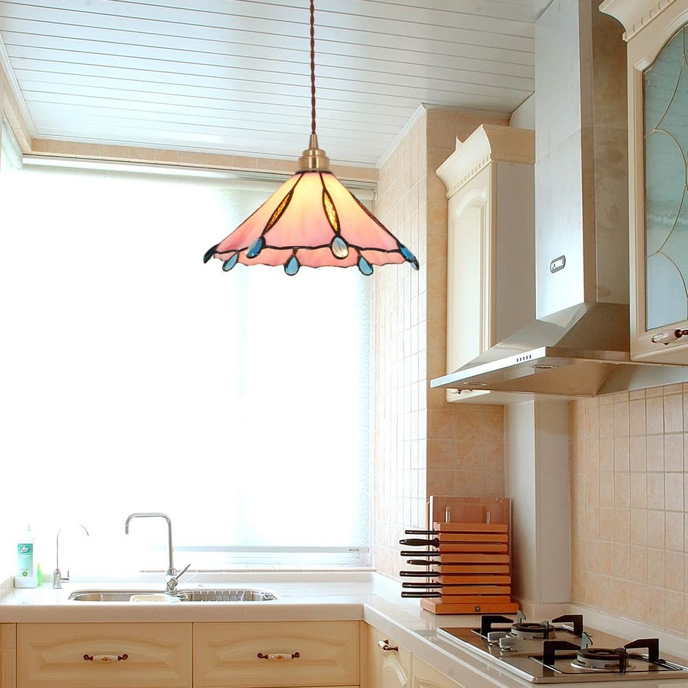 Retro Tiffany Stained Glass Pendant Light S92