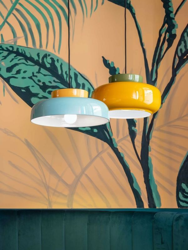 Fiesta Colorful Bowl-Shaped Pendant Light - Modern Ceramic for Dining Room T068