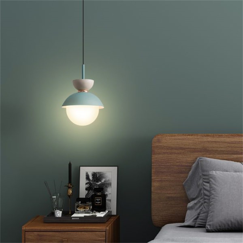 Scandinavian Macaroon Pendant Light with Aluminum for Bedroom