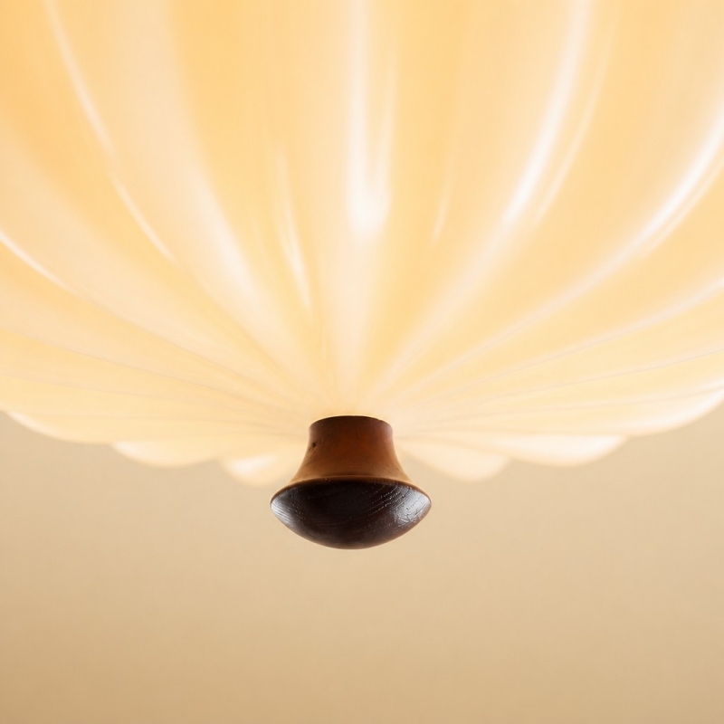 Durnic Cream Style Ceiling Light - French Vintage Flush Mount Ceiling Light for Bedroom T2277