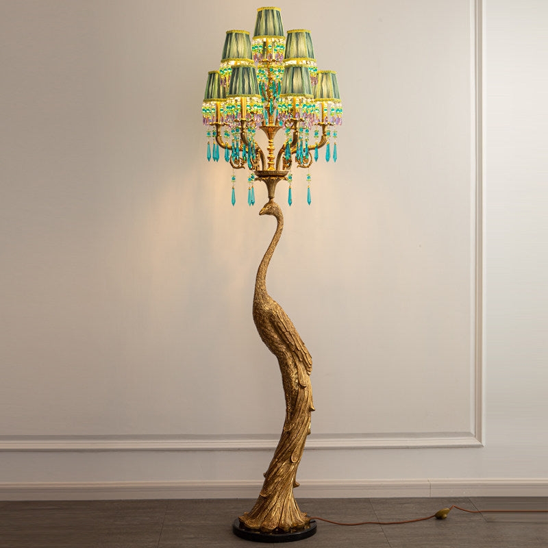 Perky Peacock Floor Lamp T1985