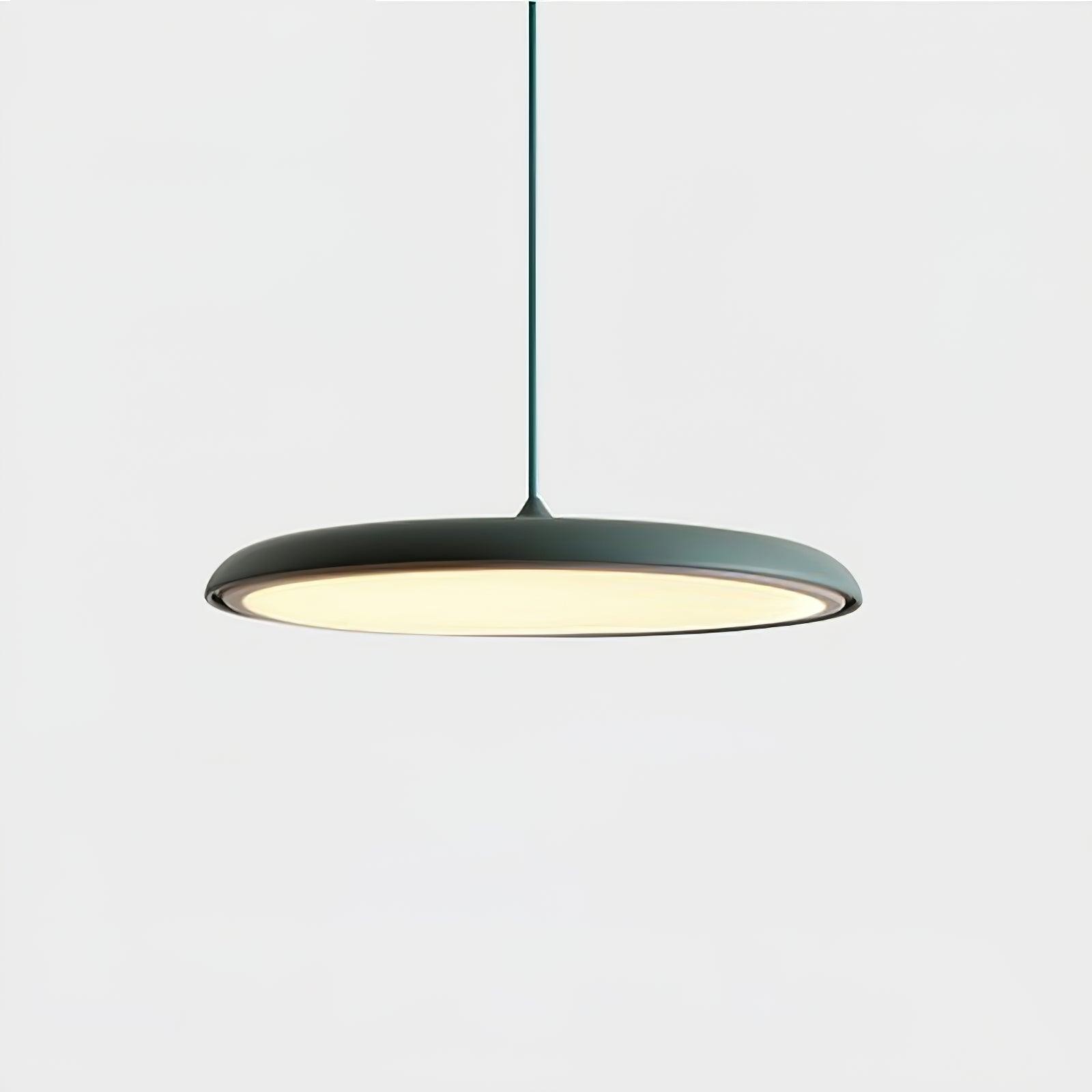 Modern Metal Saucer Pendant Light – Slim Design with LED Lighting M45