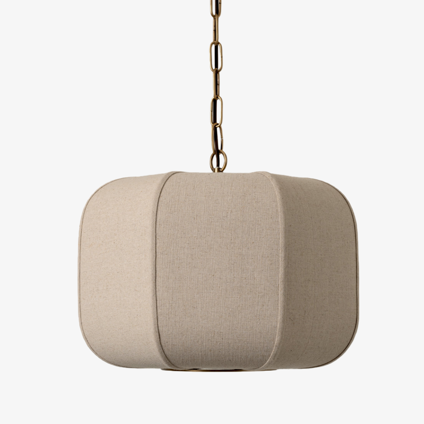 Loomis Textured Linen Drum Pendant - Modern Light for Kitchen Island T481