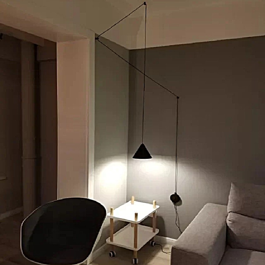 String Light Cone Pendant Light