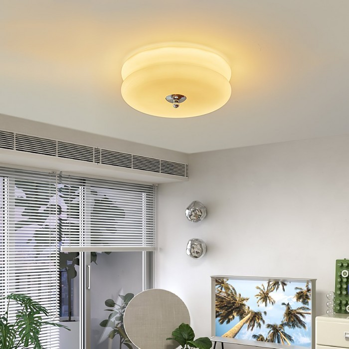 Vintage Glass Flush Mount Ceiling Light S115