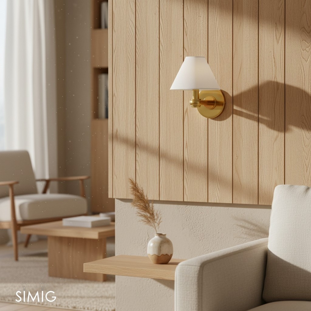 Modern Metal Wall Sconce – Adjustable Arms for Hallways T424