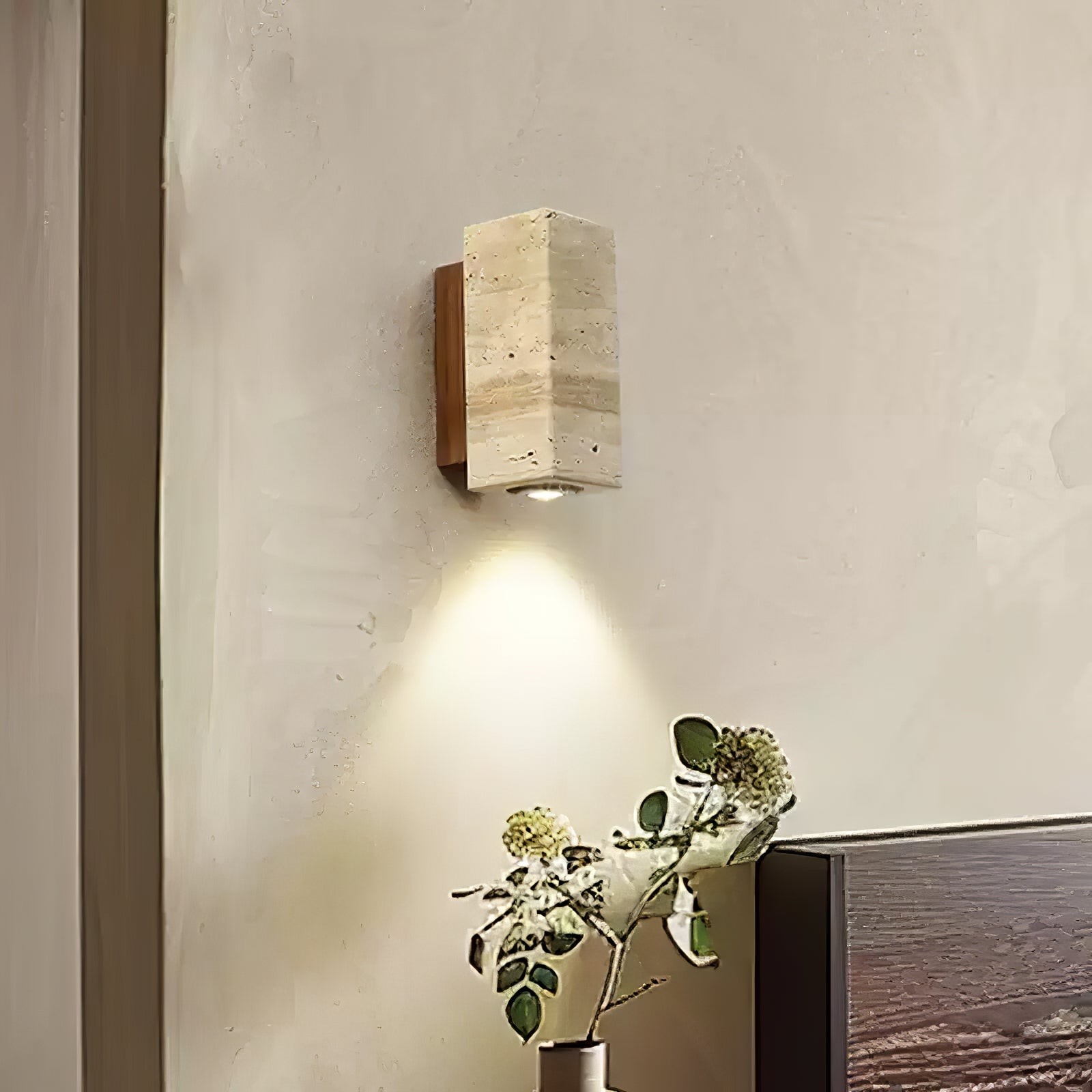 Vintage Marble Travertine Wall Lamp M475