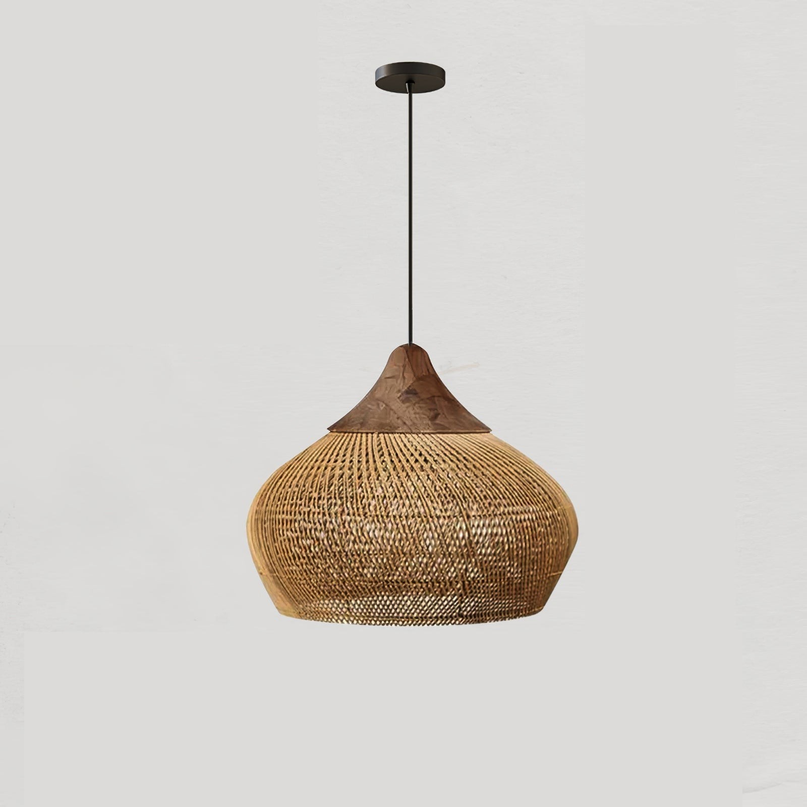 Harp Braided Rattan Pendant Lamp T048