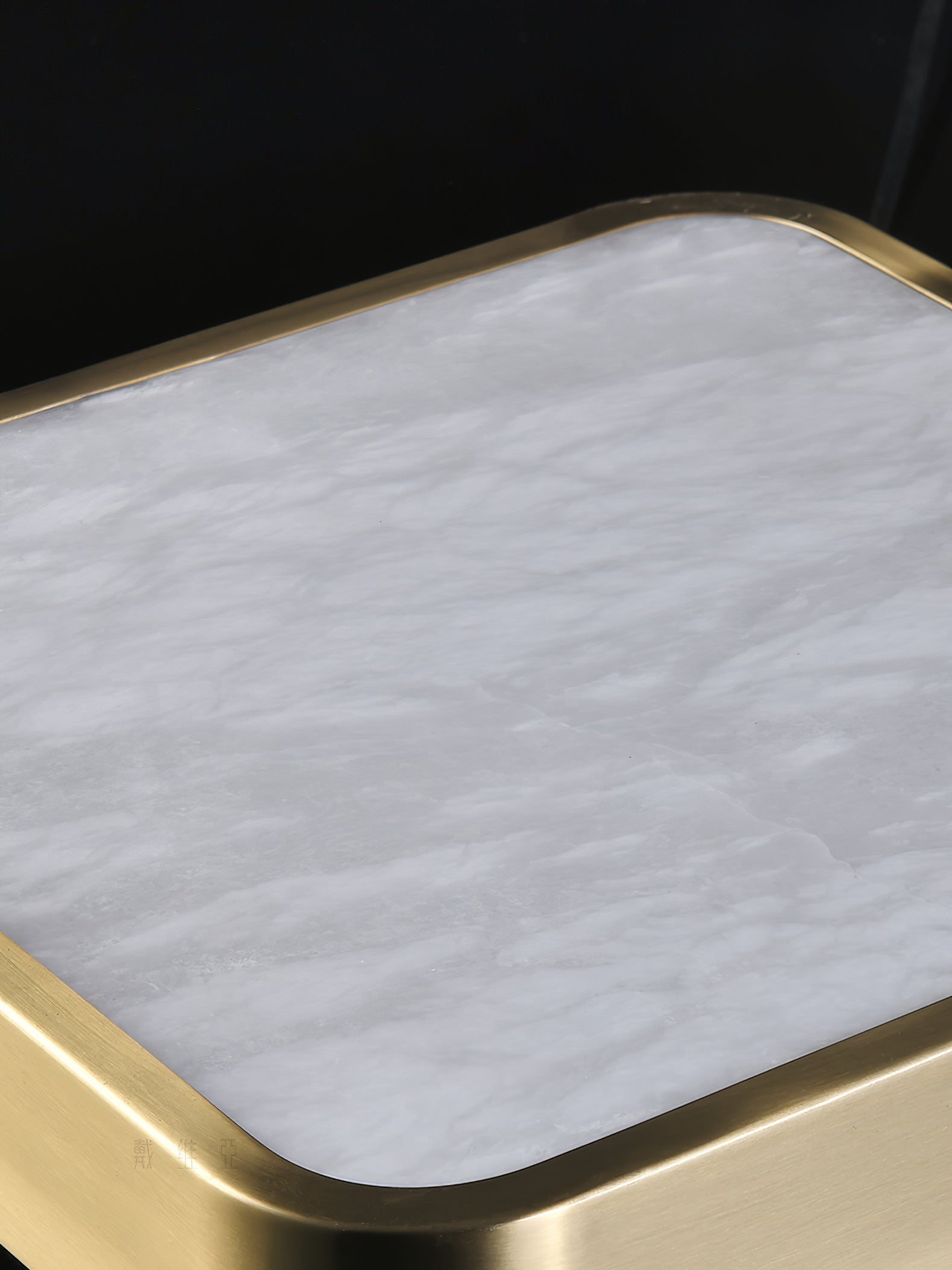 Geometric Alabaster Recessed Ceiling Light T1655