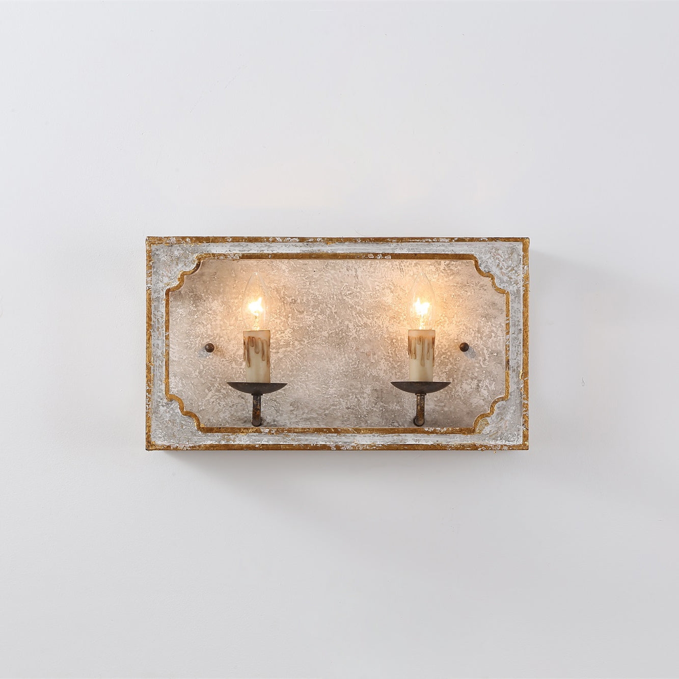 Boho Rustic Cube Sconce T1854