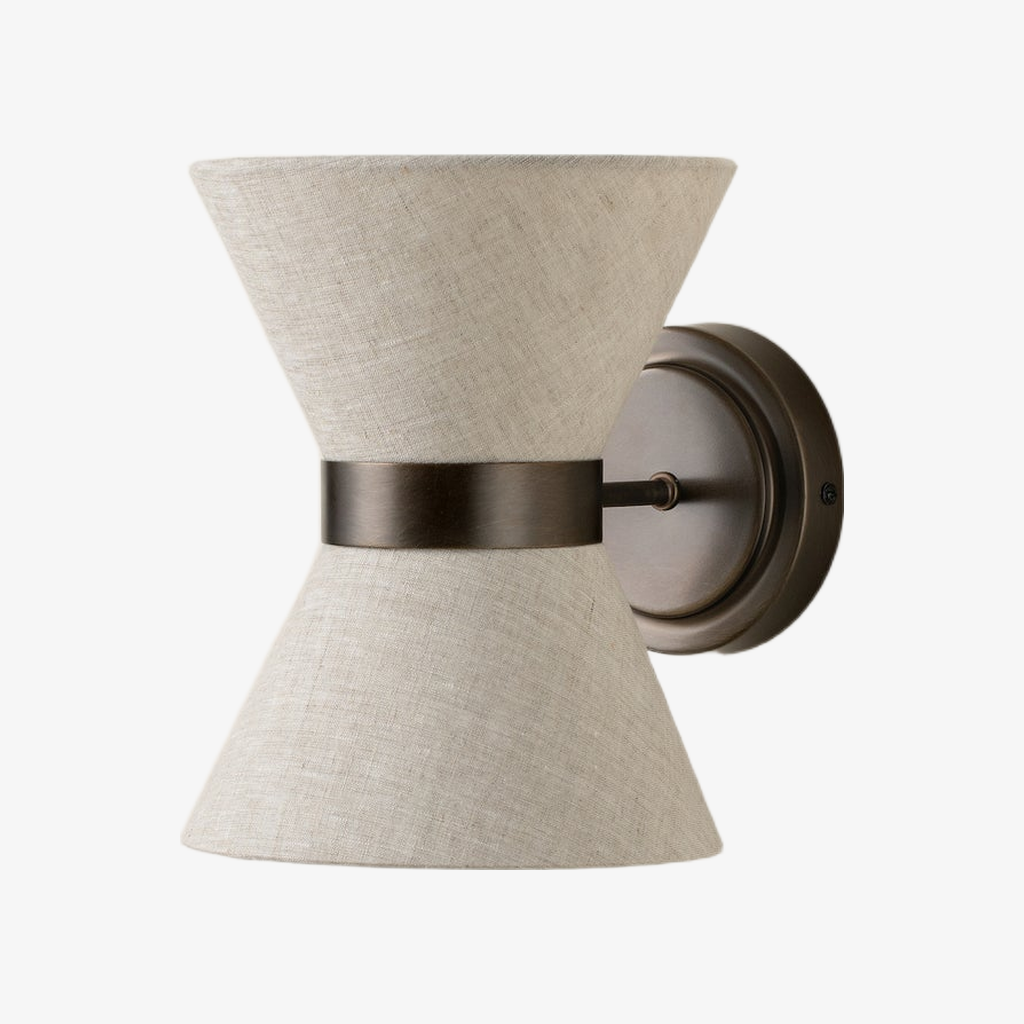 Ankora Bow Tie Metal Fabric Wall Lamp - Modern Interior Sconce T734