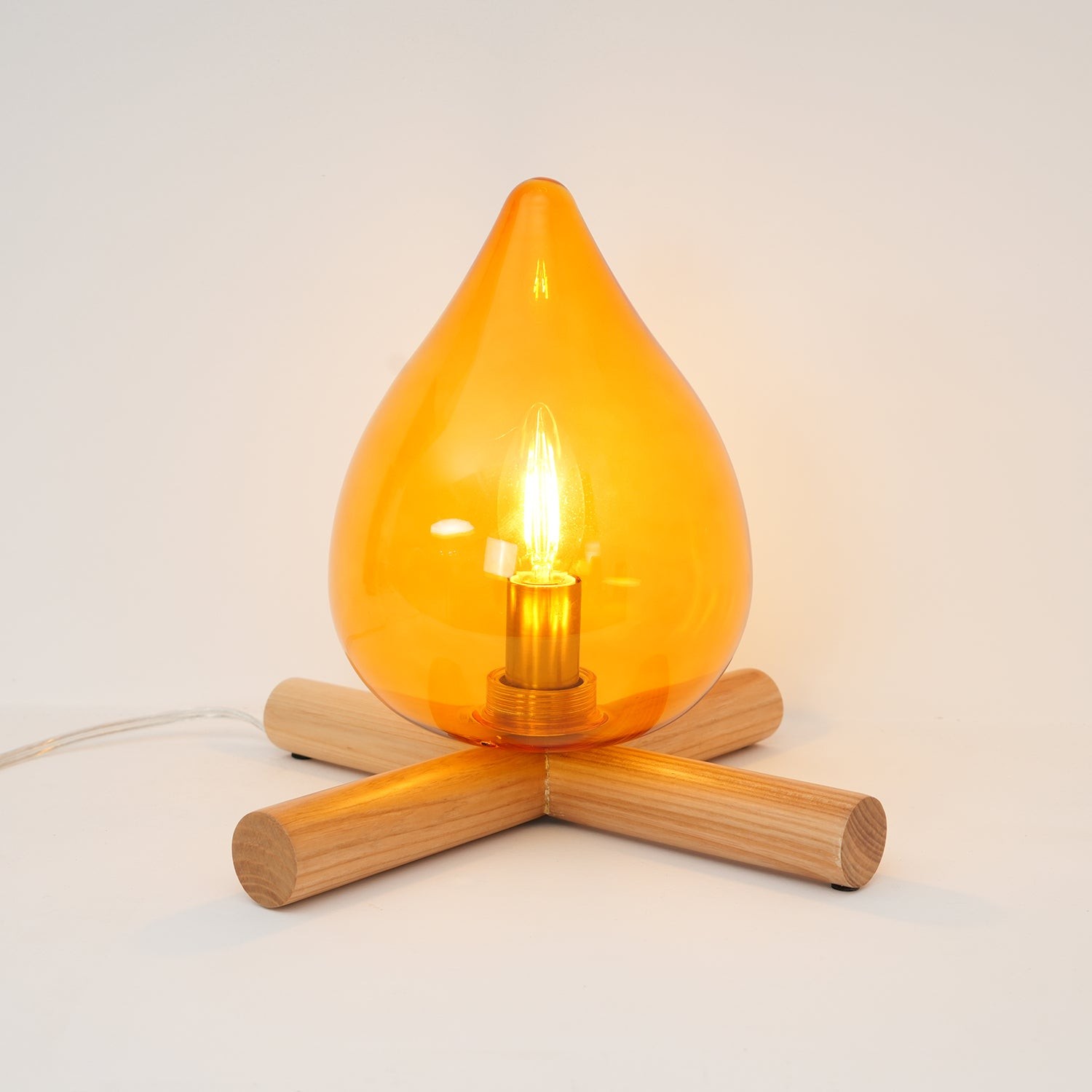 Funny Fire Shape Small Flame Table Lamp M55