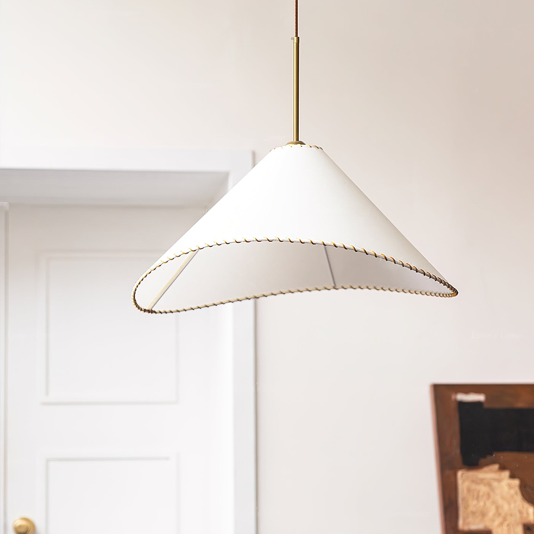Twisted Shade Fabric Pendant Lamp M490