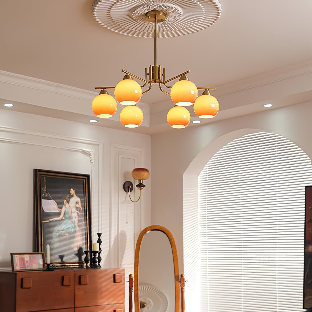 Creative Caramel Spherical Pendant Lamp M466