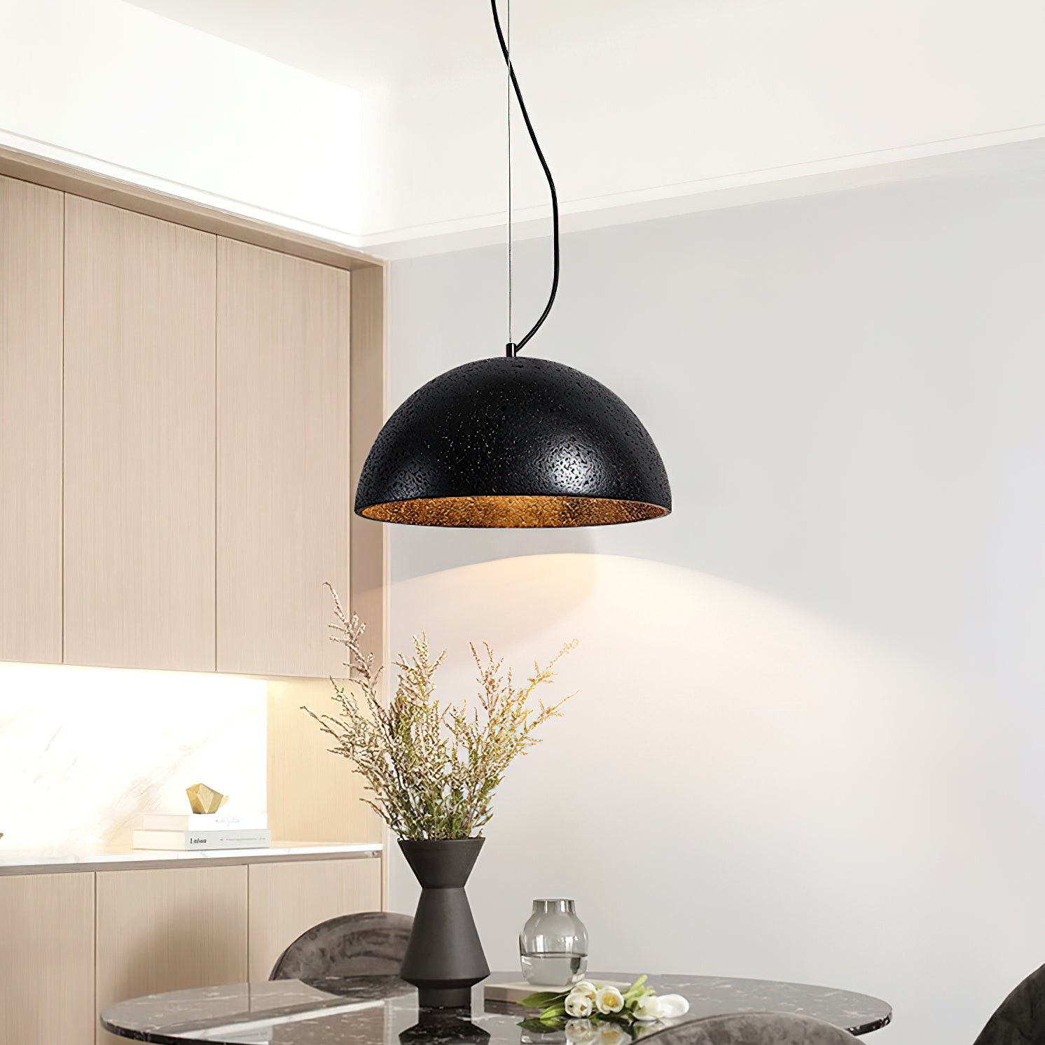 Split Sphere Pendant Light Sculptural Modern - Dining Room Lighting M560