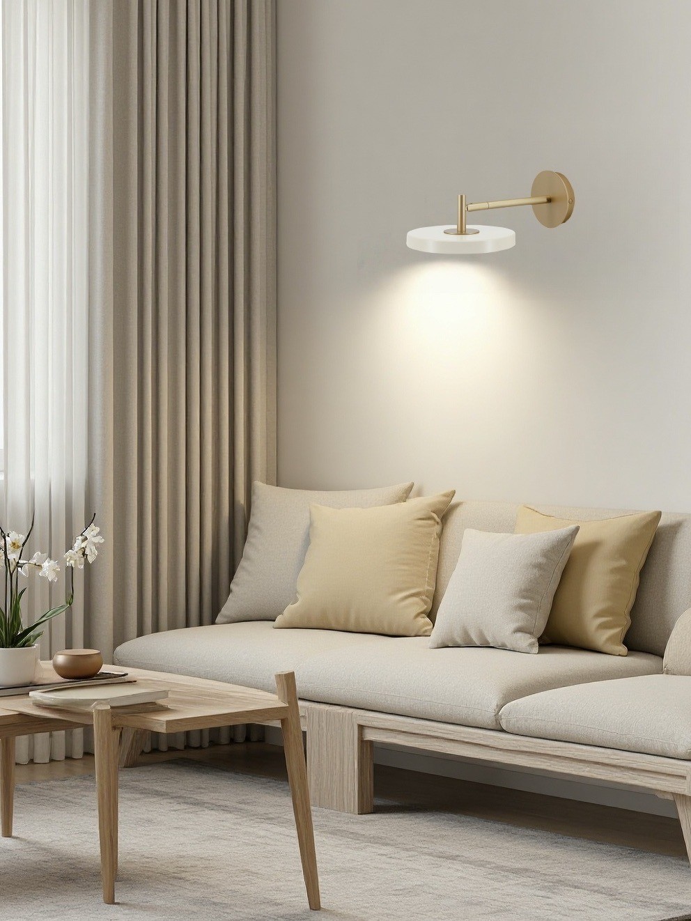 Scandinavian Monochrome Metal Wall-Lamp – Lighting for Bedroom Decor G101