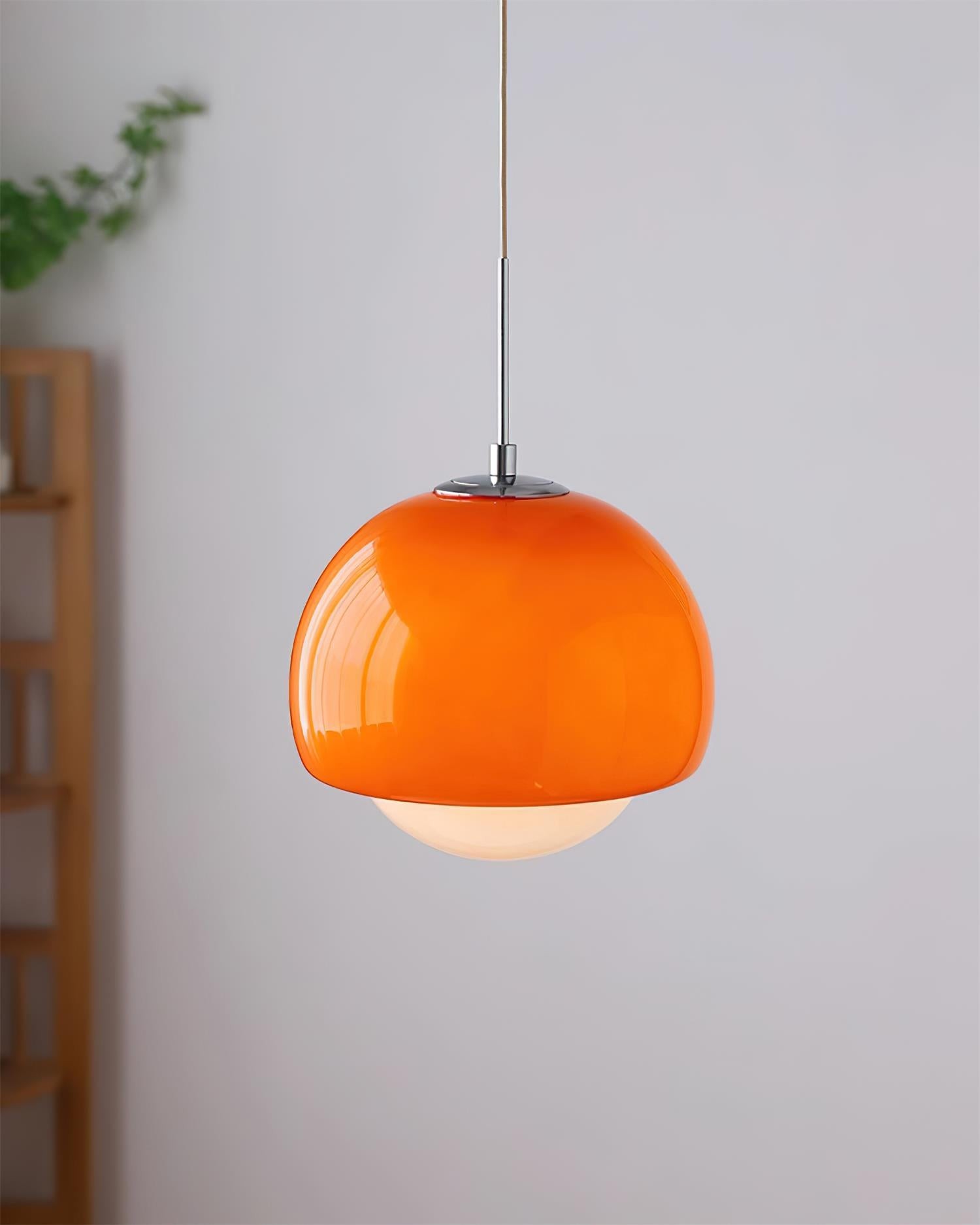 Creative Persimmon Pendant Lamp - Modern Glass and Metal for Dining Room M143