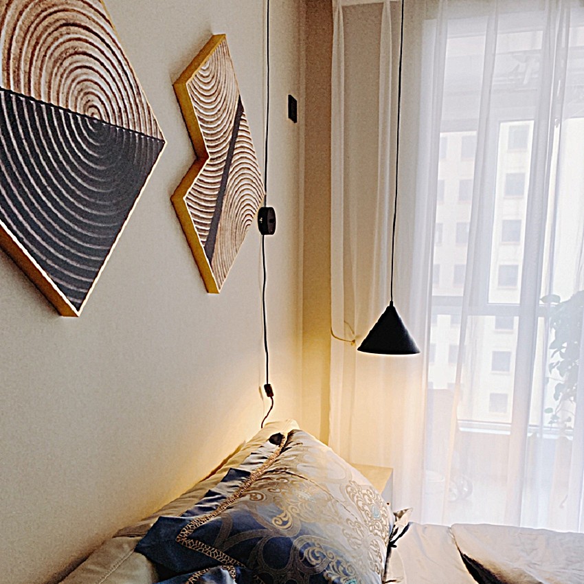 String Light Cone Pendant Light