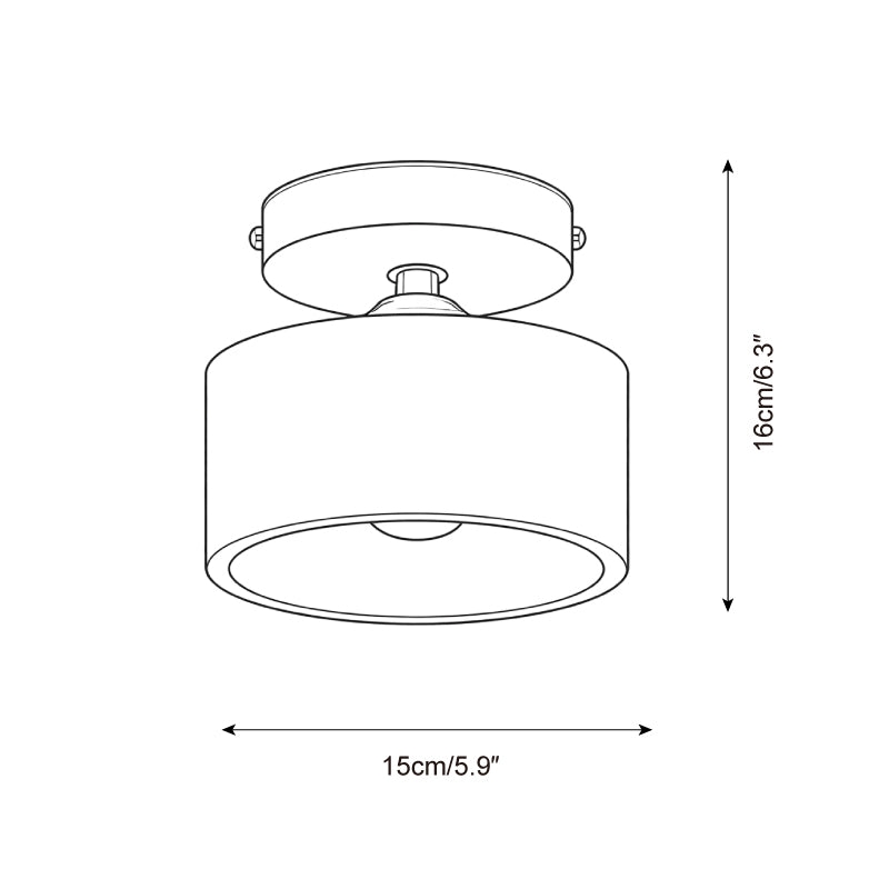 Collar Wood Ceiling Lamp T1459
