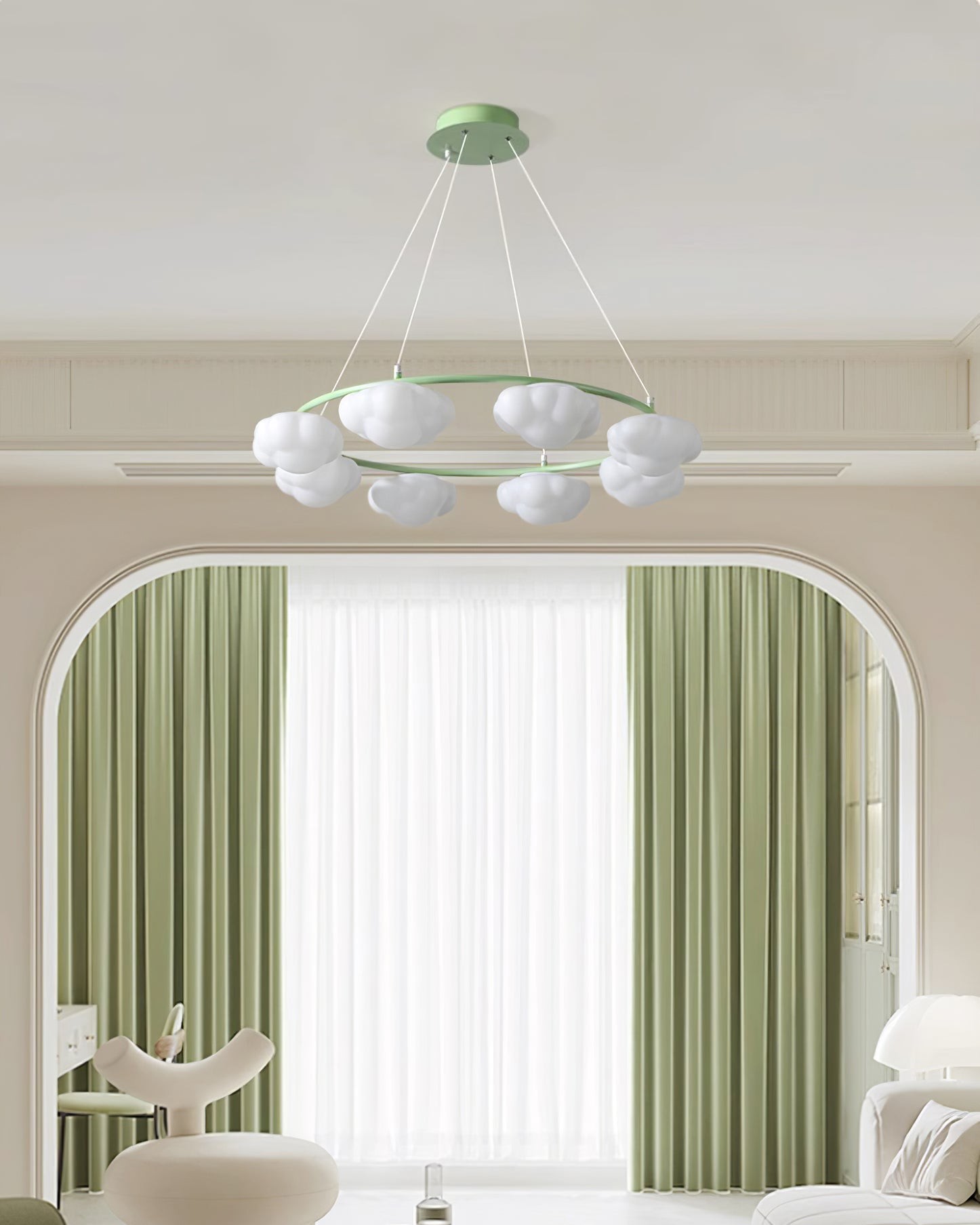 Cream Style Creative Personality Clouds Chandelier M221