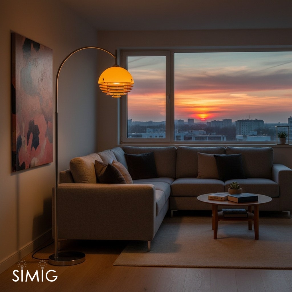Afterglow Sunset Tiered Floor Lamp - Modern Lamp for Living Rooms G77