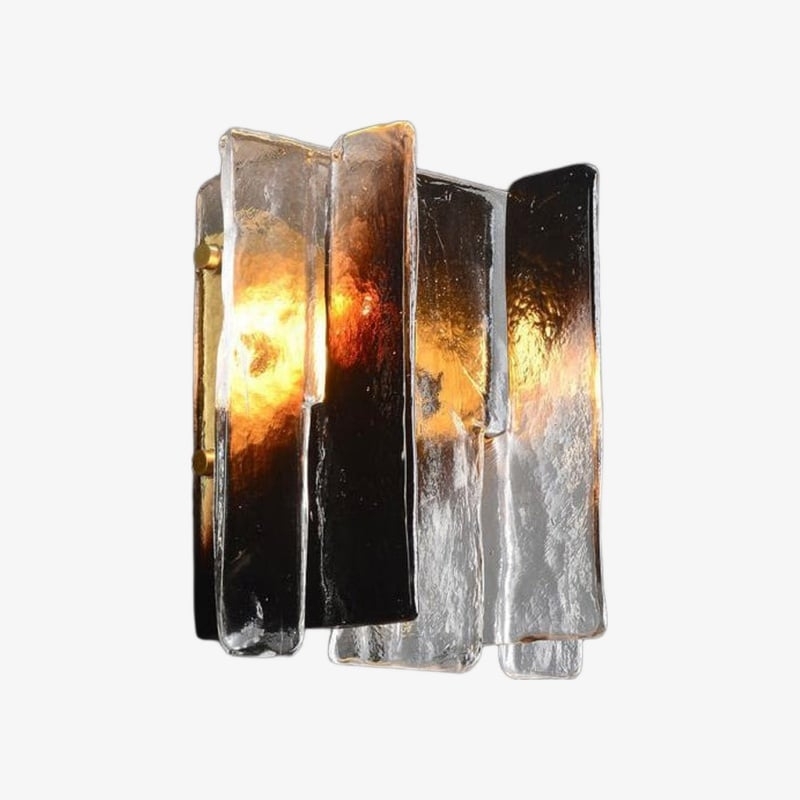 Lumiridge Wall Lamp - Modern Metal and Glass for Bedroom T572
