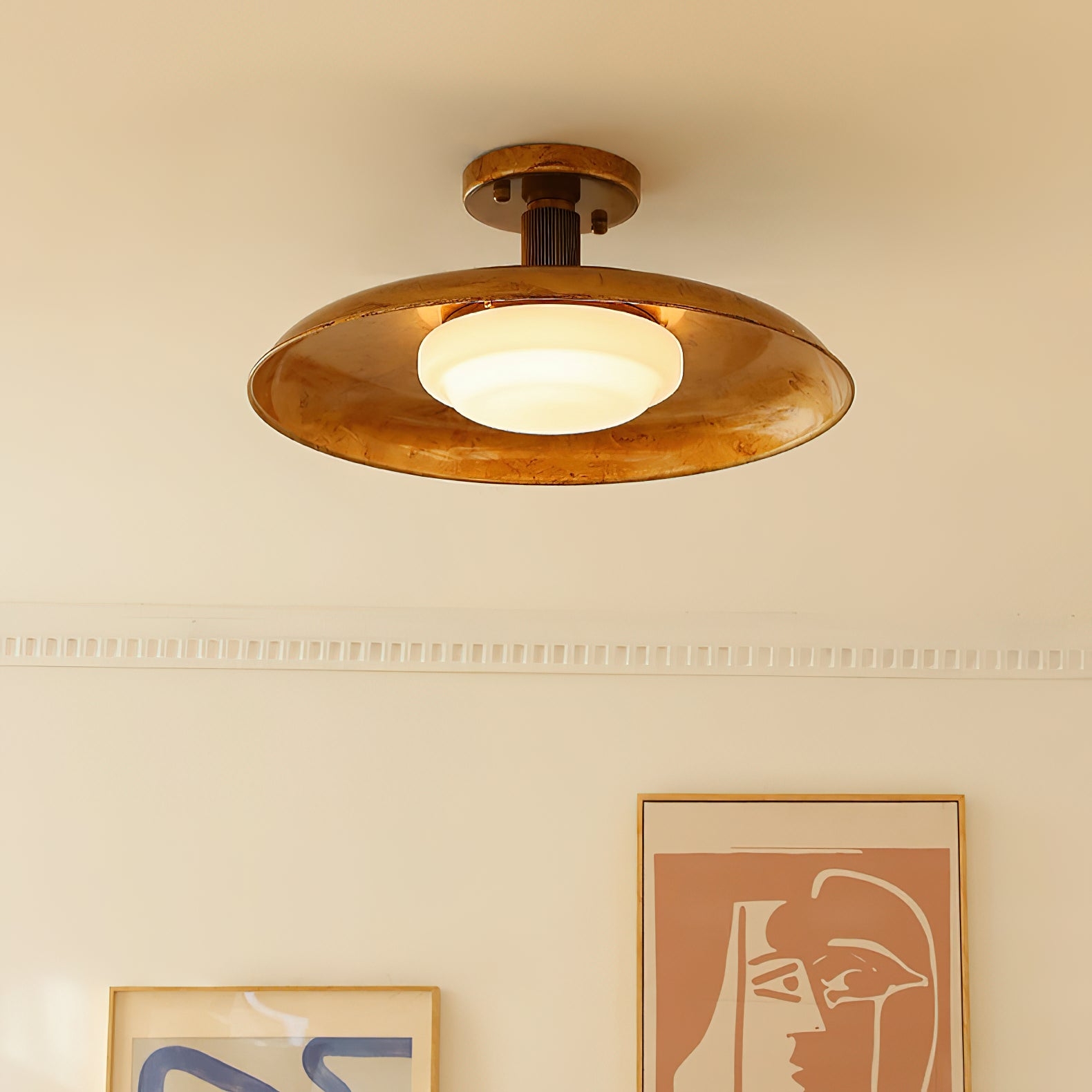 Pot-Lid Style Flat-Panel Ceiling Light T1921
