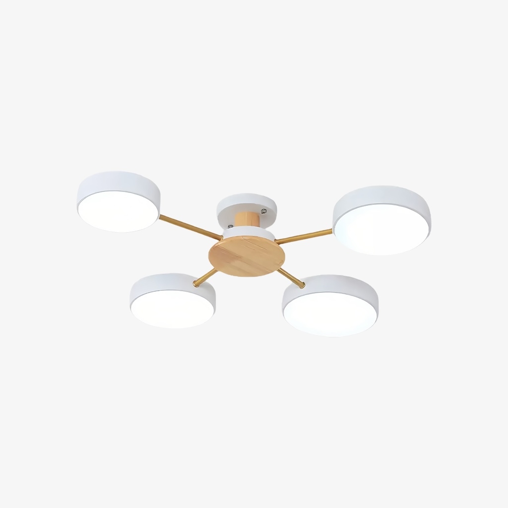 Stylish Wood-Branch Ceiling Lamp - LED Light for Dining Room and Living Room S378