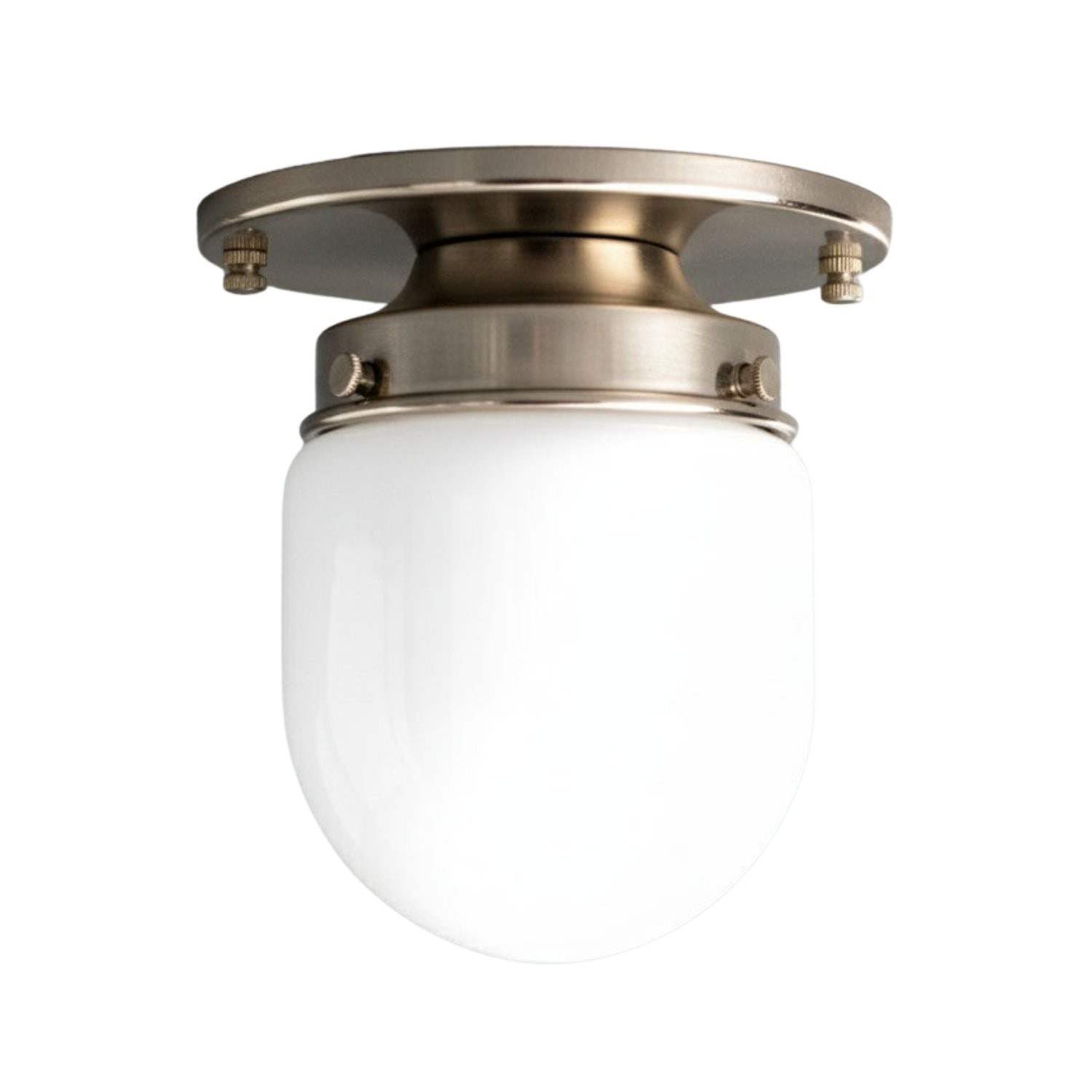 Opal Globe Ceiling and Wall Flush Mount - Art Deco Light for Corridor T300