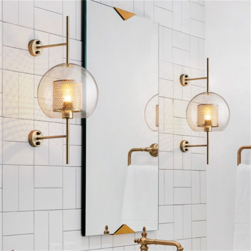 Vintage Modern Chiswick Glass Wall Lights for Bedside Living Room