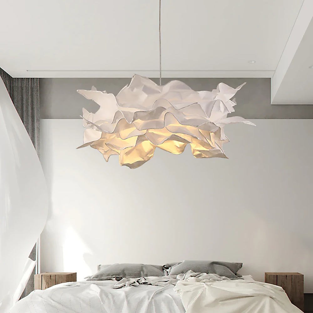 Cloud Shape Pendant Light Minimal Paper - Bedroom Ambient Lighting S137