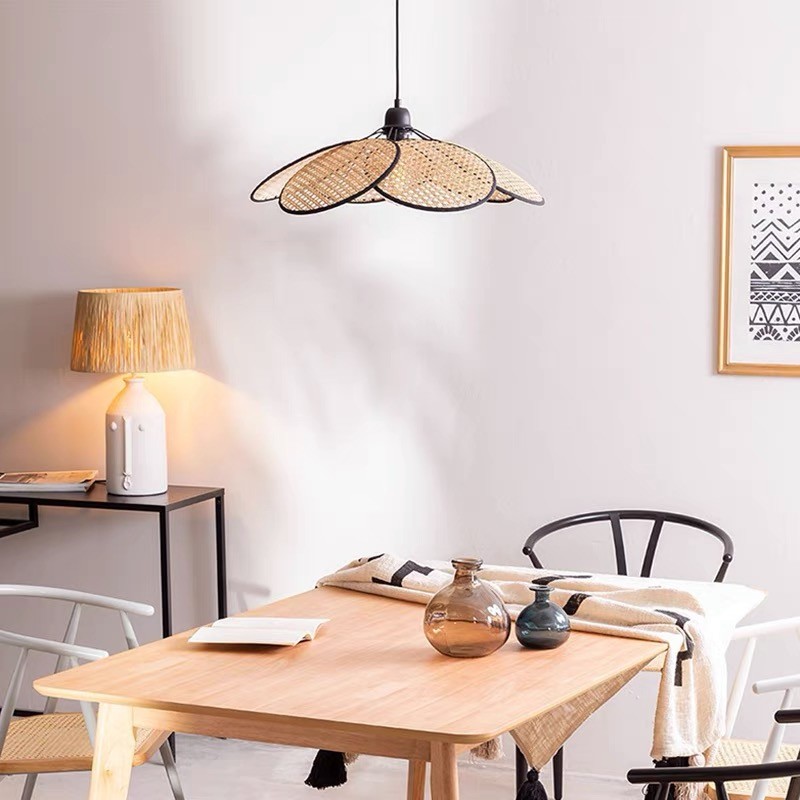 Wabi-sabi Rattan Pendant Light