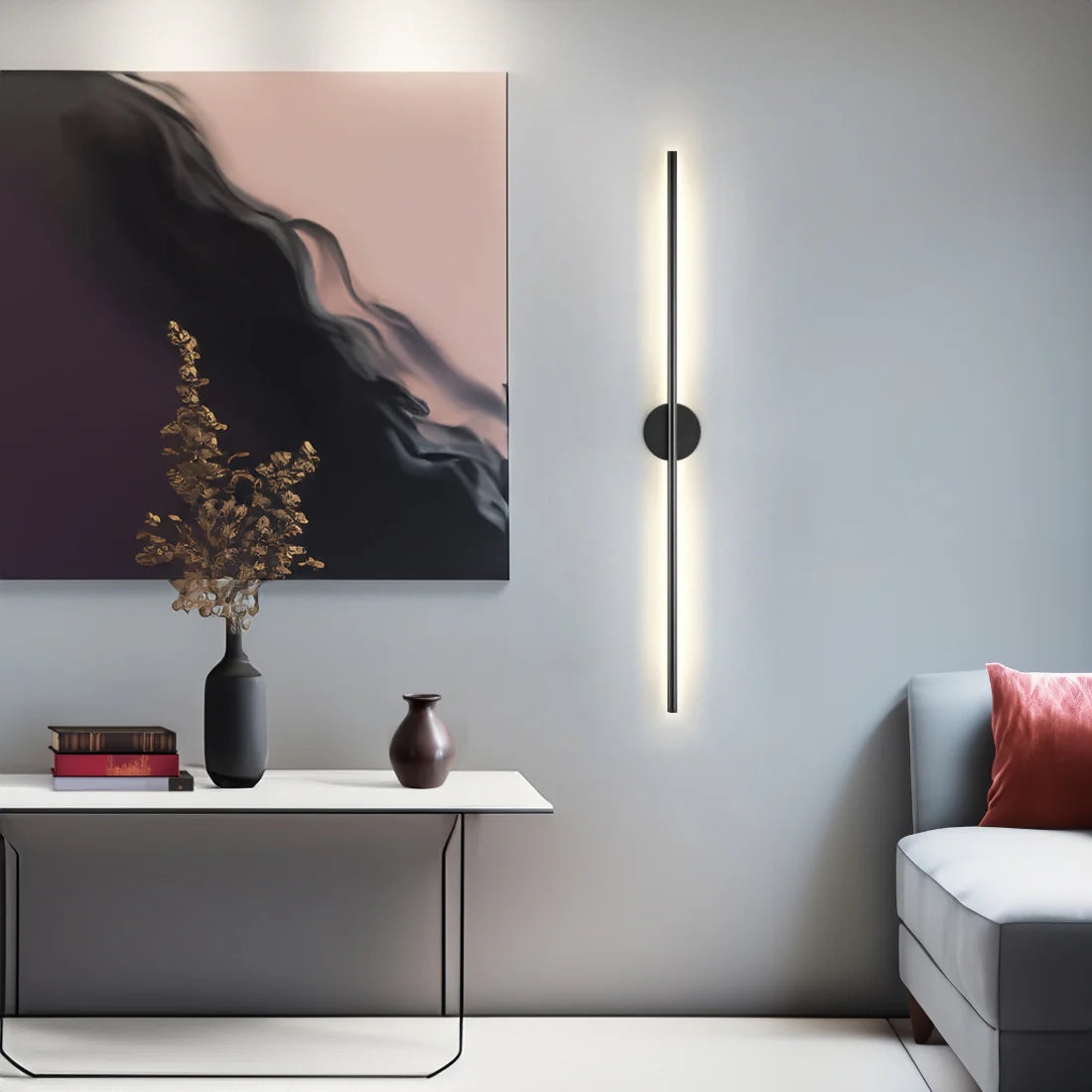 Modern Black Aluminum Wall Light T2074