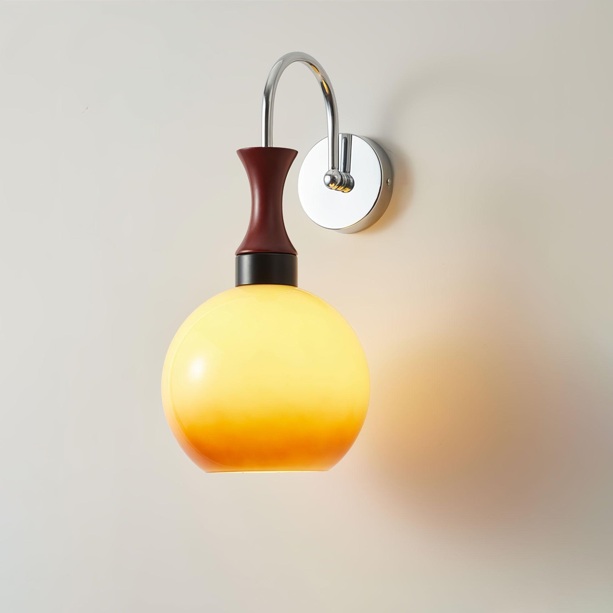 Spherical Yellow Wall Lamp M522