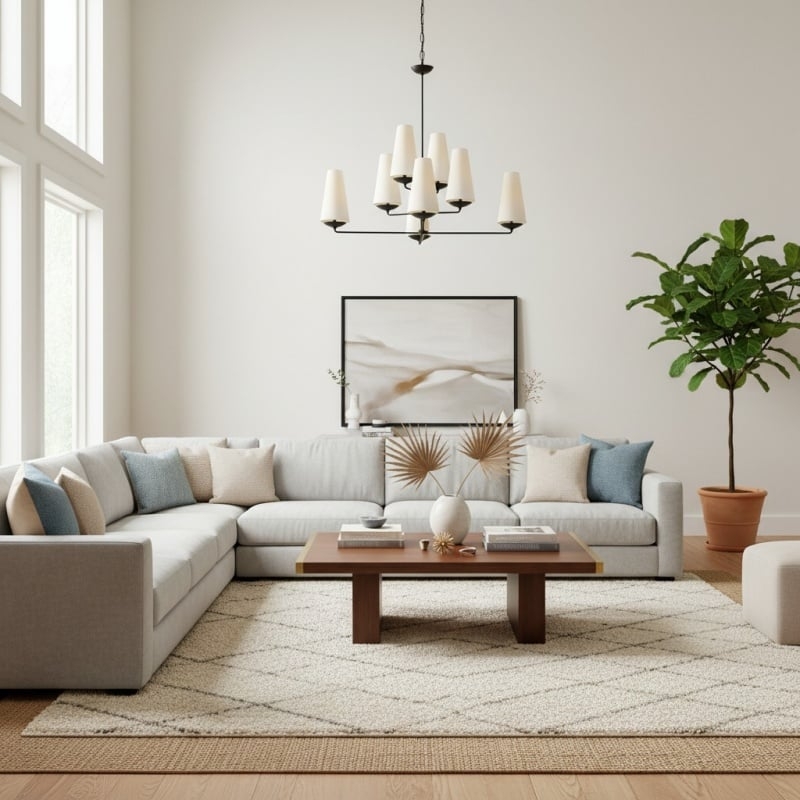 VertiFount Chandelier – Layered Metal Design for Open Interiors T566