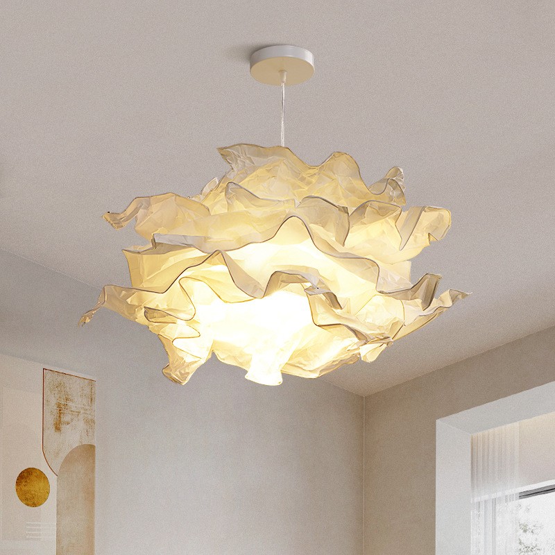Cloud Shape Pendant Light Minimal Paper - Bedroom Ambient Lighting S137