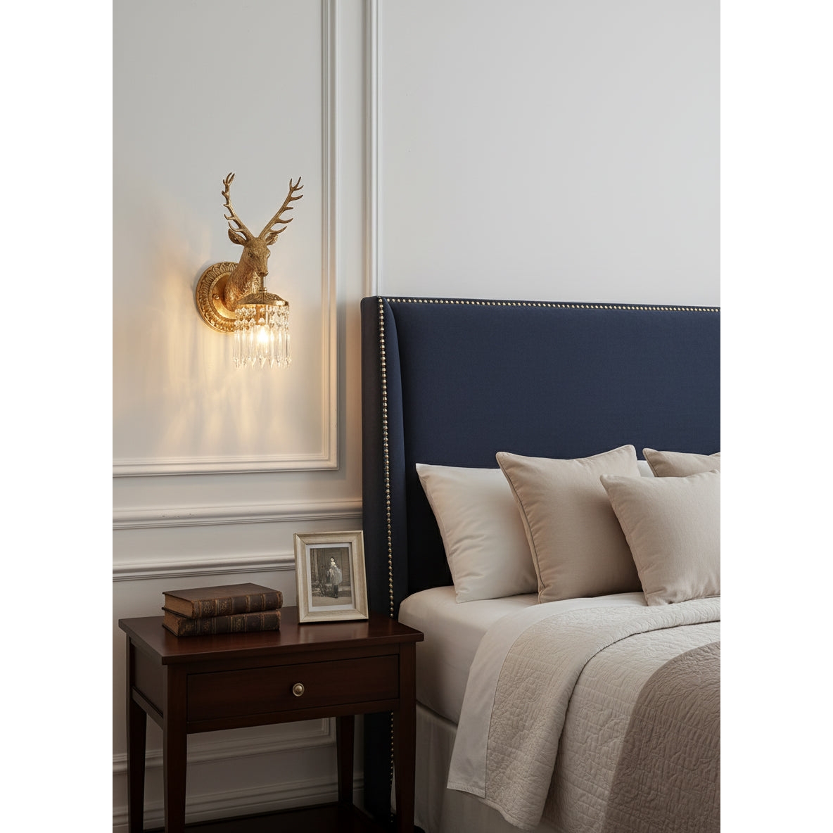 Antler Crystal Wall Lamp T1964
