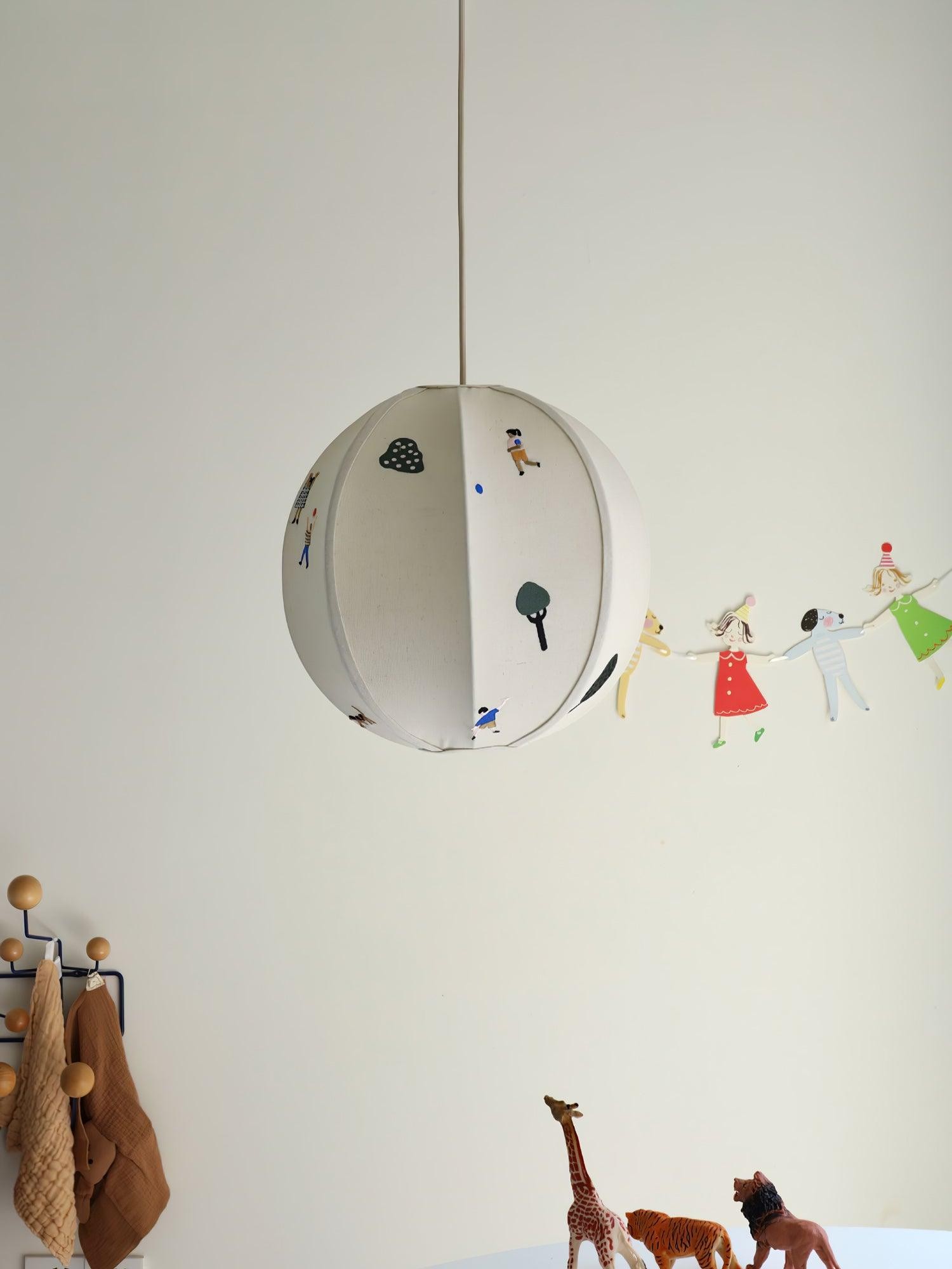 Park Embroidered Textile Pendant Lamp M337