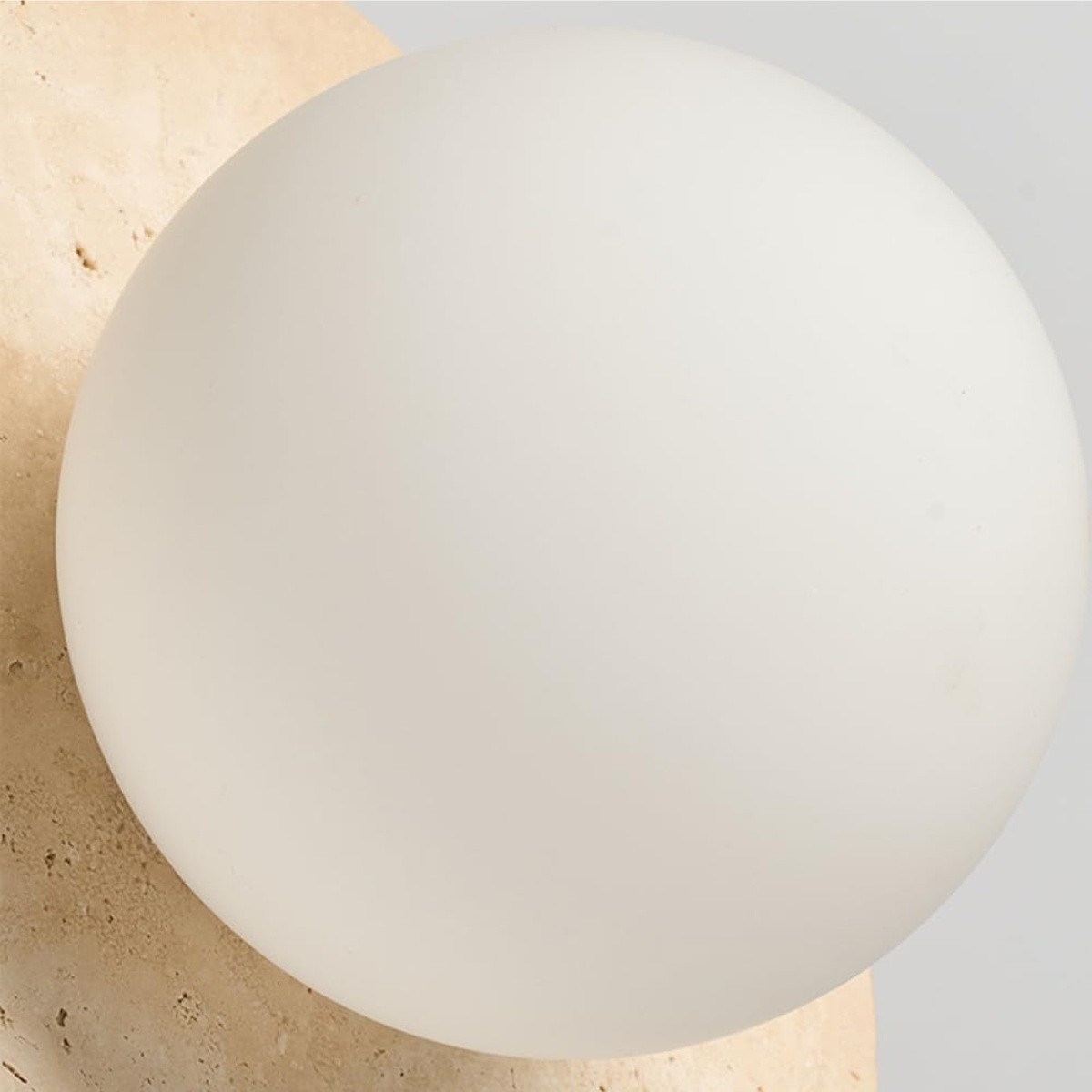 Natural Marble Pendant Light – Elegant Warm Glow Fixture S262