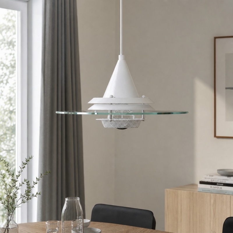 Moxellan Vintage Pendant Light - Modern UFO Pendant Lamp for Dining Room, Studio and Bar T2279